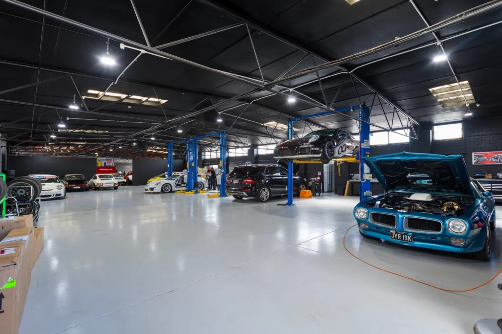 Internal photo of refurbishments at KT Autotec in Osborne Park, Western Australia, project managed by Jarra