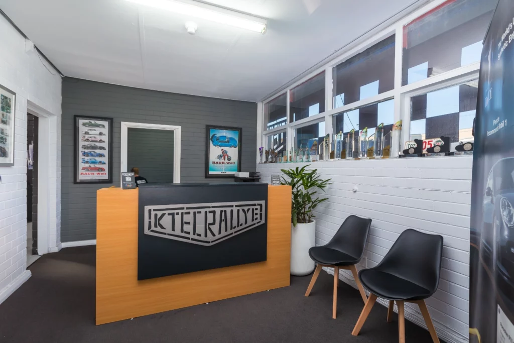 Internal photo of refurbishments at KT Autotec in Osborne Park, Western Australia, project managed by Jarra