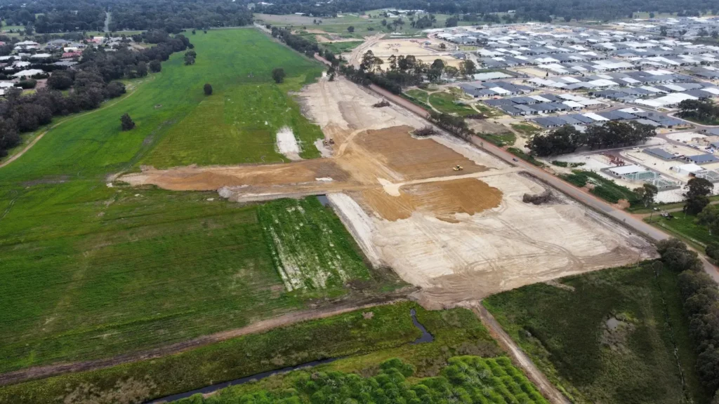 Aerial photo of the asset owned by Jarra Investment Trust Thirty One, a commercial land holding investment fund offered to investors by Jarra, a Western Australian property developer and fund manager