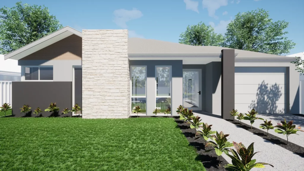 Artist impression of the external render of a house in a portoflio of homes Jarra is developing for Jarra Investment Trust Twenty Eight