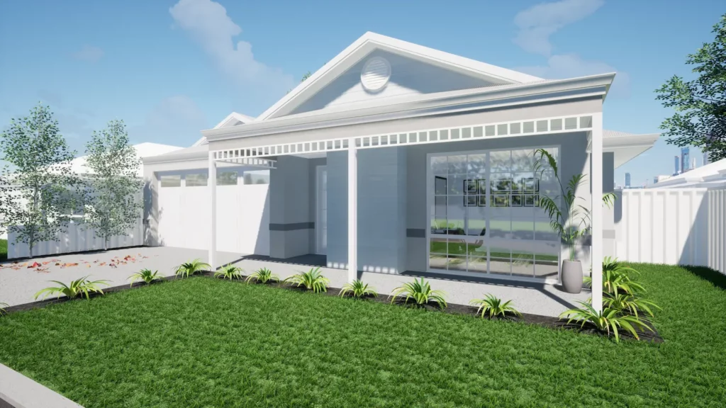 Artist impression of the external render of a house in a portoflio of homes Jarra is developing for Jarra Investment Trust Twenty Eight